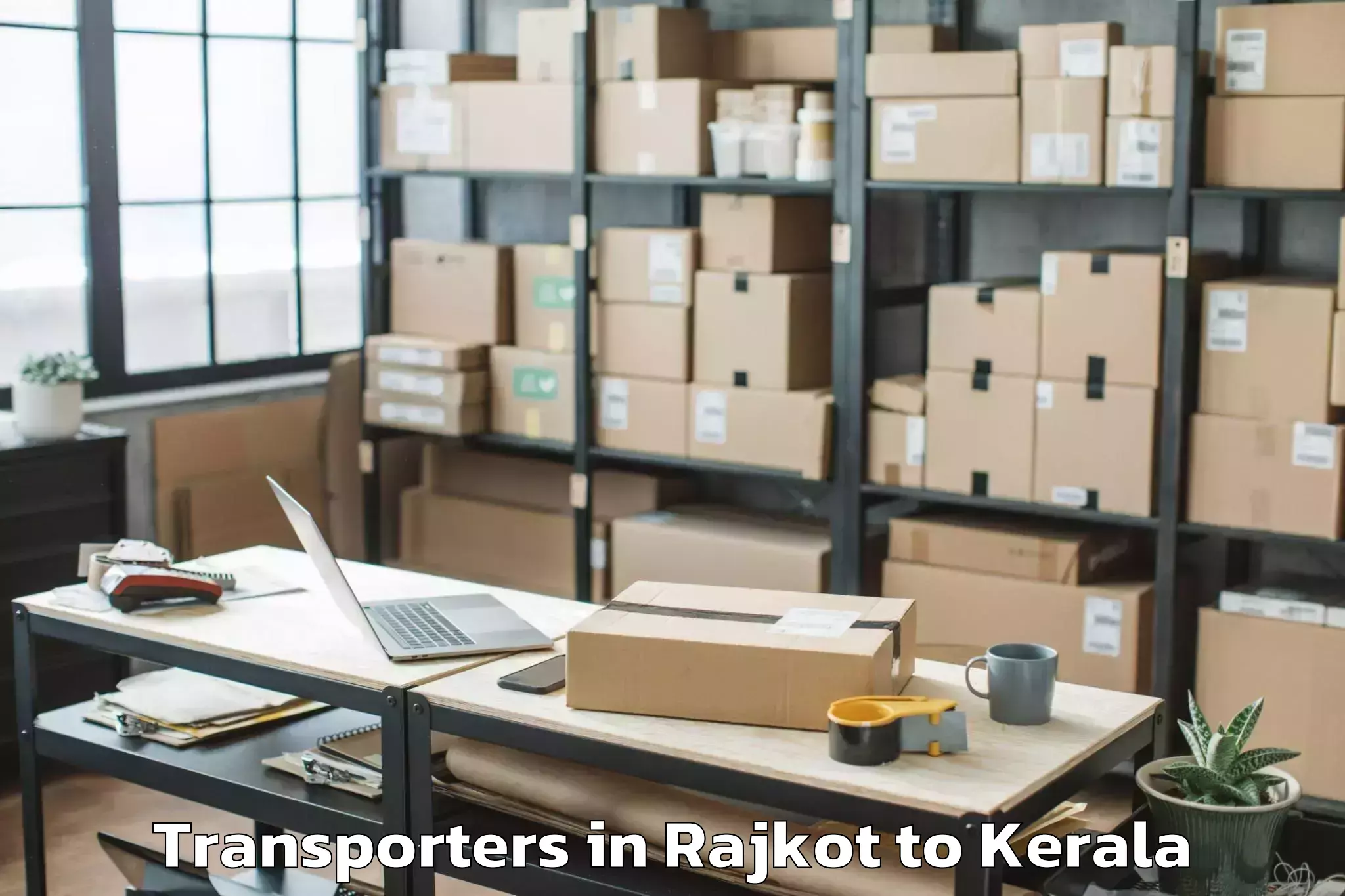 Hassle-Free Rajkot to Mall Of Travancore Transporters